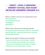 CREST - CPSA 5 VERSIONS  NEWEST ACTUAL 2024 EXAM  DETAILED ANSWERS (GRADED A+)