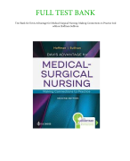 Test bank medical surgical nursing 2nd edition Hoffman