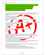 ATI PEDS PROCTORED NEWEST 2024 TEST BANK 200 QUESTIONS AND CORRECT DETAILED ANSWERS WITH RATIONALES (VERIFIED ANSWERS) |ALREADY PASSED