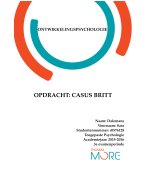 Taak Ontwikkelingspsychologie Fase 1