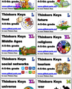 Thinkers keys 4th - 5th and 6th grade (USA) - Year 5-6-7 (UK)