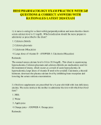 HESI PHARMACOLOGY EXAM PRACTICE WITH 245  QUESTIONS & CORRECT ANSWERS WITH  RATIONALES LATEST 2024 EXAM
