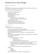 Samenvatting Mediarecht en deontologie