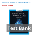 Anatomy and Physiology 1st Edition by Elizabeth Co Test Bank