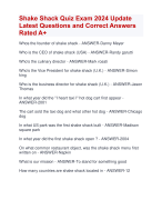Esthetic State Board Actual Exam 2024  Questions and Correct Answers Rated  A+ | Verified Esthetic State Board Exam Update 2024  Quiz with Accurate Solutions Aranking Allpass