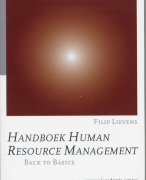 Samenvatting Handboek human resource management
