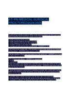 ATI RN MEDICAL-SURGICAL PROCTORED2024/2025