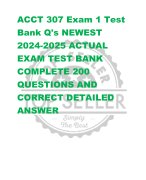 Med/Surg  Respiratory B & S  Test Bank NEWEST  2024-2025 ACTUAL  EXAM TEST BANK  COMPLETE 200  QUESTIONS AND  CORRECT DETAILED  ANSWER