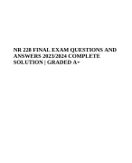 NR 228 COMPLETE QUESTIONS AND ANSWERS 2023
