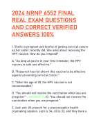 2024 NRNP 6552 FINAL  REAL EXAM QUESTIONS  AND CORRECT VERIFIED  ANSWERS 100%