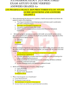 ATI PHARMACOLOGY 2024 PROCTORED EXAM ASTUDY GUIDE VERIFIED ANSWERS GRADED A+ 