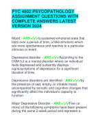 PYC 4802 PSYCOPATHOLOGY  ASSIGNMENT QUESTIONS WITH  COMPLETE ANSWERS LATEST  VERSION 2024