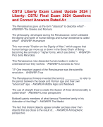 CSTU Liberty Exam Latest Update 2024 |  Liberty: CSTU Final Exam 2024 Questions  and Correct Answers Rated A+ | Verified CSTU Liberty Exam 2024  Quiz with Accurate Solutions Aranking Allpass