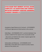 A&P TEST 2 TEST NEWEST  ACTUAL EXAM COMPLETE 193  QUESTIONS AND CORRECT  DETAILED ANSWERS (VERIFIED  ANSWERS) |ALREADY GRADED  A+