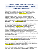 NR293 EXAM 2 STUDY KIT WITH  COMPLETE QUESTIONS AND CORRECT  ANSWERS RATED A+