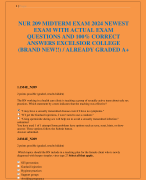 NUR 209 MIDTERM EXAM 2024 NEWEST  EXAM WITH ACTUAL EXAM  QUESTIONS AND 100% CORRECT  ANSWERS EXCELSIOR COLLEGE  (BRAND NEW!!) / ALREADY GRADED A+