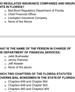 BAIL BOND PRACTICE TEST 1 QUESTIONS  WITH CORRECT ANSWERS LATEST