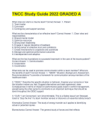 TNCC Study Guide 2022 GRADED A