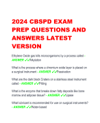 2024 CBSPD EXAM  PREP QUESTIONS AND  ANSWERS LATEST  VERSION