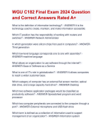 Social Studies Content Knowledge test  (5081) Praxis II Exam 2024-2025  Questions and Correct Answers Rated  A+ | Verified Social Studies Content Knowledge (5081) Praxis II Exam 2024-2025 Quiz with Accurate Solutions Aranking andPassn'