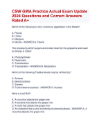 BSNS115 Exam Update 2024 | BSNS 115  Actual Exam 2024-2025 Questions and  Correct Answers Rated A+ | Verified BSNS 115 Exam ActualUpdate 2024-2025 Quiz with Accurate Solutions Aranking Allpassl'