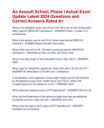 Air Assault School, Phase I Exam  Update 2024 Questions and  Correct Answers Rated A+ | Verified  Air Assault School  Exam  2024 Quiz with Accurate Solutions Aranking Allpass