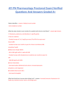 ATI RN MEDICAL SURGICAL PROCTORED EXAM QUESTIONS  WITH VERIFIED ANSWERS CURRENTLY TESTING VERSIONS AND  SOLUTIONS GRADED A+ NEWEST EXAM!!