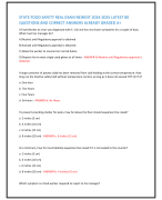STATE FOOD SAFETY REAL EXAM NEWEST 2024-2025 LATEST 80  QUESTIONS AND CORRECT ANSWERS ALREADY GRADED A+