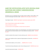 PROPHECY PACU RN A v1 EXAM QUESTIONS WITH VERIFIED ANSWERS  CURRENTLY TESTING VERSIONS AND SOLUTIONS GRADED A+ NEWEST  EXAM!! 