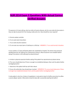 NUR 2214 Exam 3 Questions With Actual Correct  Verified Answers 