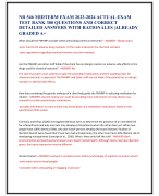 NR 546 MIDTERM EXAM 2023-2024 ACTUAL EXAM  TEST BANK 300 QUESTIONS AND CORRECT  DETAILED ANSWERS WITH RATIONALES |ALREADY  GRADED A+