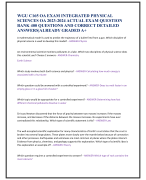 WGU C165 OA EXAM INTEGRATED PHYSICAL  SCIENCES OA 2023-2024 ACTUAL EXAM QUESTION  BANK 400 QUESTIONS AND CORRECT DETAILED  ANSWERS|ALREADY GRADED A+