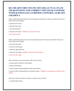 BLS HEARTCODE ONLINE 2023-2024 ACTUAL EXAM  150 QUESTIONS AND CORRECT DETAILED ANSWERS  WITH RATIONALES (VERIFIED ANSWERS) |ALREADY  GRADED A
