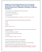 BARKLEY 3P EXAM 2023-2024 ACTUAL EXAM 100  QUESTIONS AND CORRECT DETAILED ANSWERS  WITH RATIONALES (