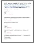 SoCRA CERTIFICATION EXAM AND PRACTICE EXAM  20232024 ACTUAL EXAMS 200 QUESTIONS AND  CORRECT DETAILED ANSWERS WITH RATIONALES  (VERIFIED ANSWERS) | ALREADY GRADED A+