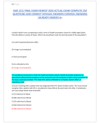 NUR 1211 FINAL EXAM NEWEST 2024 ACTUAL EXAM COMPLETE 250  QUESTIONS AND CORRECT DETAILED ANSWERS (VERIFIED ANSWERS)  |ALREADY GRADED A+ 
