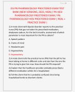 HESI PN MATENITY FINAL EXAM LATEST VERSION TEST  BANK 2023 -2024 UPDATED QUESTIONS AND SOLUTIONS  DETAILED COMPLETE DOCUMENT FOR EXAM  PREPARATION GRANTEED SUCCESS GRADED A+