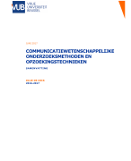 Samenvatting Communicatiewetenschappelijke onderzoeksmethoden en opzoekingstechnieken