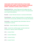 CAISS EXAM LATEST UPDATE 2024 REAL ACTUAL EXAM QUESTIONS AND CORRECT DETAILED ANSWERS VERIFIED BY EXPERTS  (MARKING SCHEME) ALREADY GRADED A+