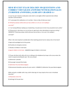 HESI RN EXIT EXAM 2024-2025 150 QUESTIONS AND  CORRECT DETAILED ANSWERS WITH RATIONALES  (VERIFIED ANSWERS) |ALREADY GRADED A+