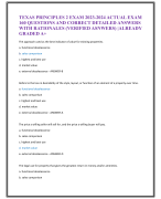 TEXAS PRINCIPLES 2 EXAM 2023-2024 ACTUAL EXAM  160 QUESTIONS AND CORRECT DETAILED ANSWERS  WITH RATIONALES (VERIFIED ASNWERS) |ALREADY  GRADED A+ 