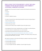 PHTLS POST TEST 9TH EDITION LATEST 2023-2024 VERSION WITH 100 QUESTIONS AND CORRECT  ANSWERS| VERIFIED ANSWERS