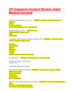  ATI Capstone Content Review: Adult Medical Surgical