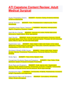  ATI Capstone Content Review: Adult Medical Surgical