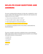 RASMUSSEN PATHOPHYSIOLOGY - FINAL EXAM  Questions and Answers