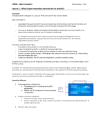 1ZM90 - Open Innovation - Summary Lectures 
