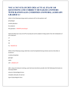 NSCA CSCS EXAM 2023-2024 ACTUAL EXAM 140  QUESTIONS AND CORRECT DETAILED ANSWERS  WITH RATIONALES (VERIFIED ANSWERS) |ALREADY  GRADED A+