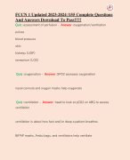 ARM 401 New 2024 /Questions With Verified Answers (A+)