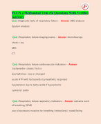 FCCN 2 Mechanical Vent /54 Questions With Verified Answers 