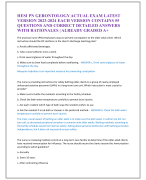 HESI PN GERONTOLOGY ACTUAL EXAM LATEST  VERSION 2023-2024 EACH VERSION CONTAINS 55  QUESTIONS AND CORRECT DETAILED ANSWERS  WITH RATIONALES | ALREADY GRADED A+